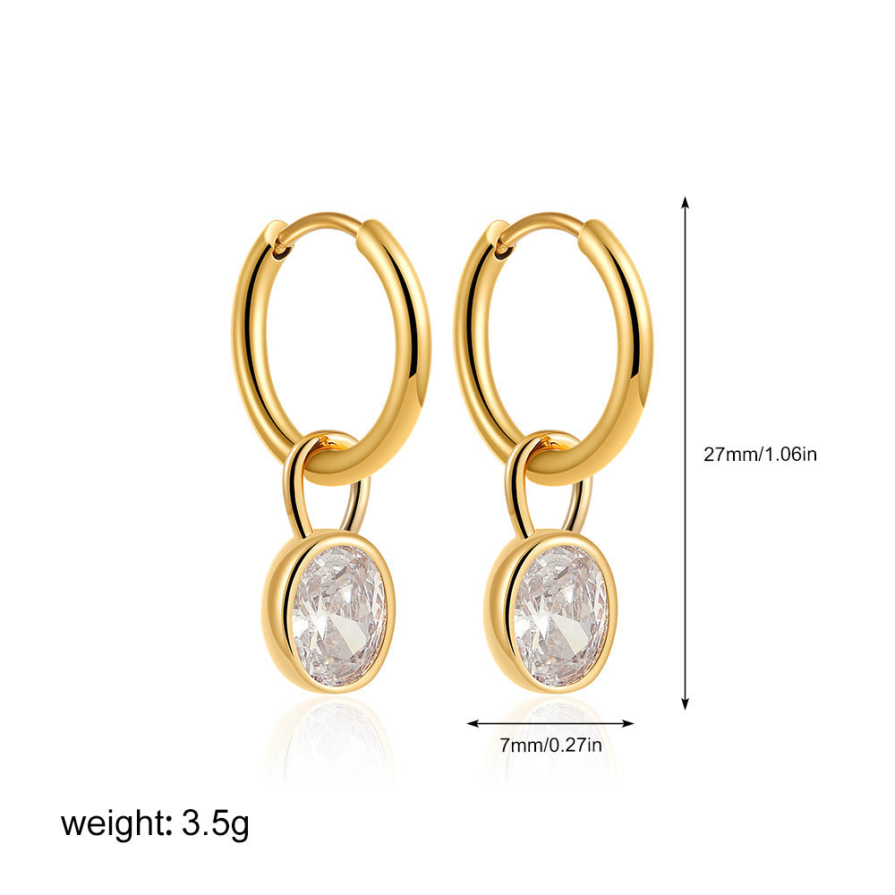 Elara™ | Vintage Round Crystal Earrings