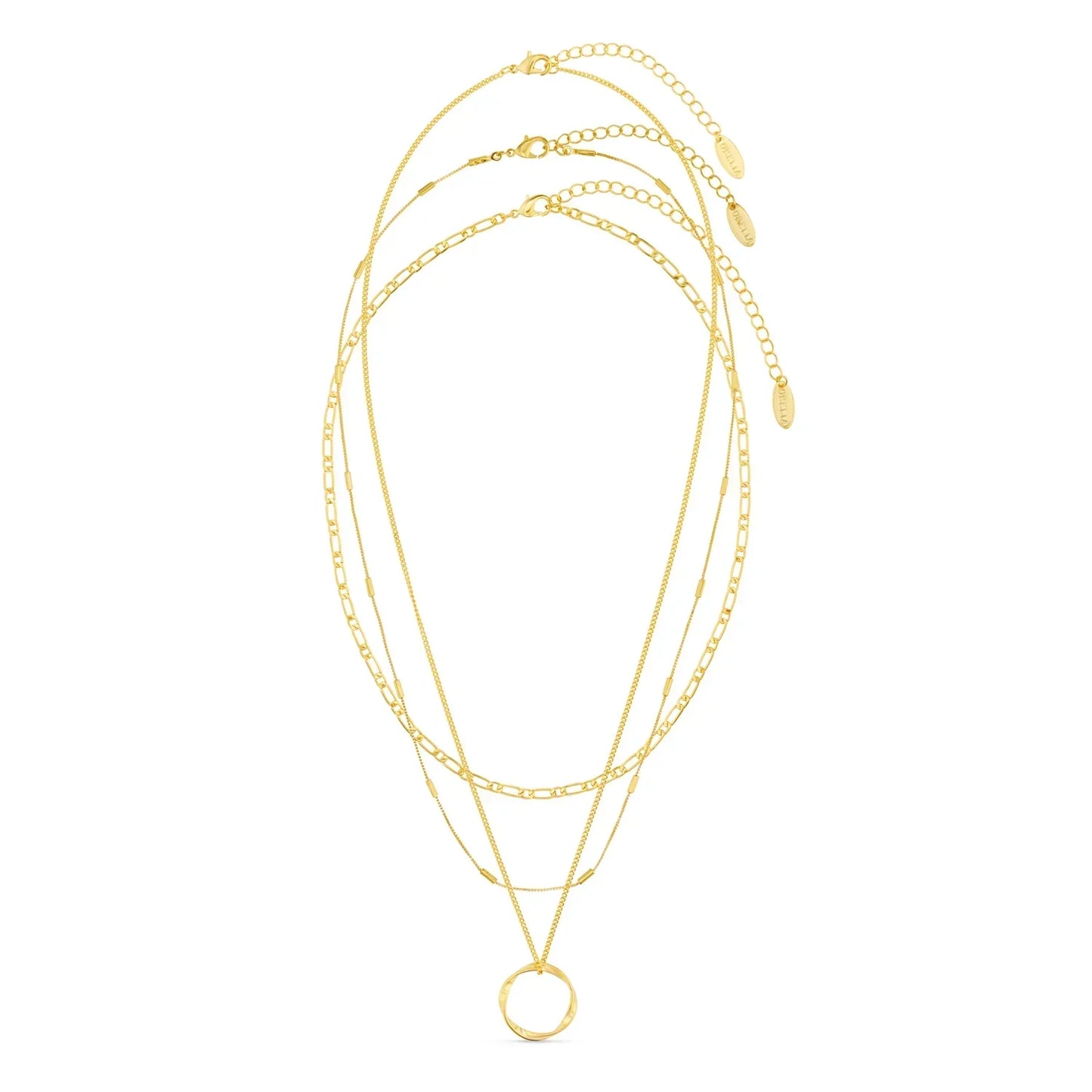 Circa™ | Open Circle Three Row Necklace