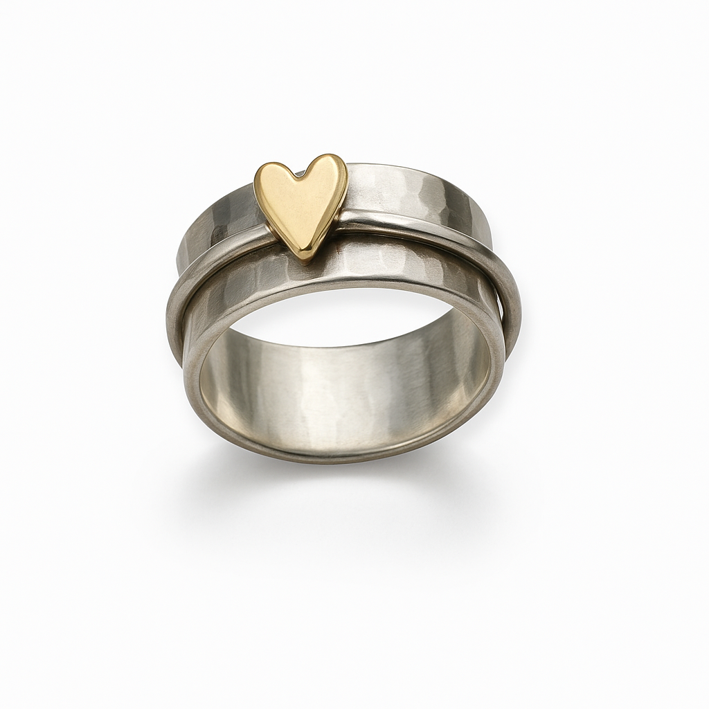 Lena™ | Women’s Vintage Ring with Heart
