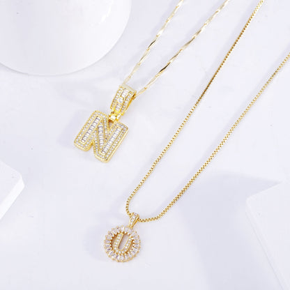 Initiale™ | Moissanite Letter Necklace Set