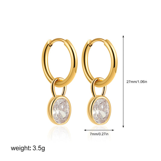 Elara™ | Vintage Round Crystal Earrings