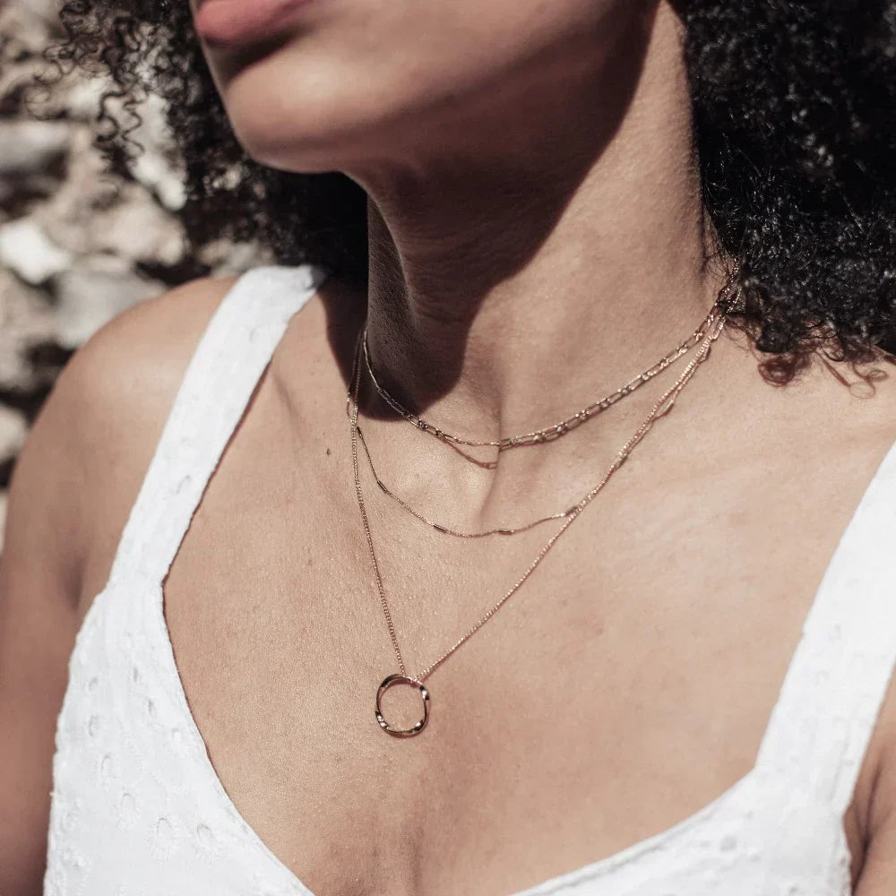 Circa™ | Open Circle Three Row Necklace