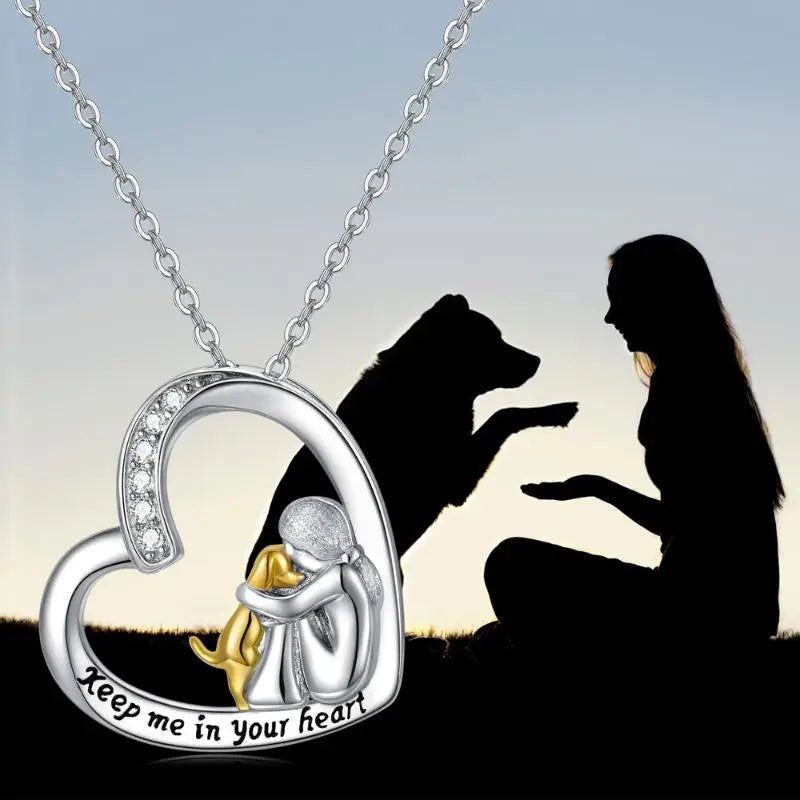 Cantrice™ | Heart & Dog Necklace
