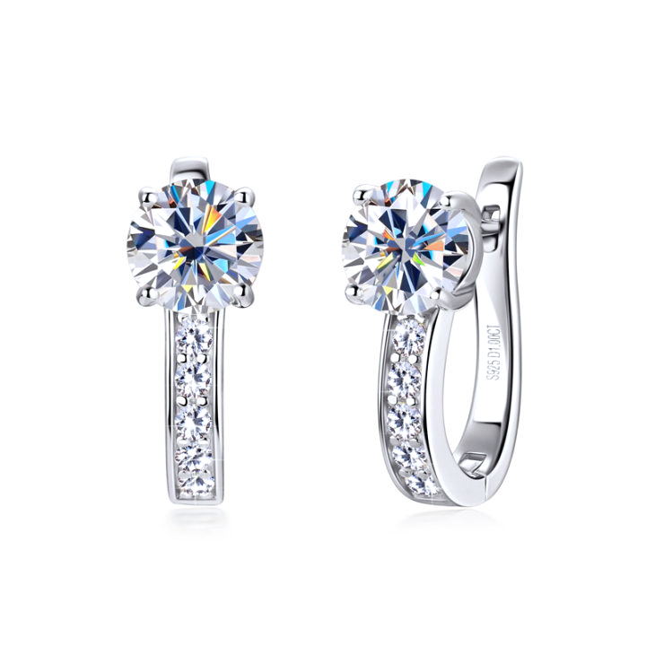 Channel™ | Moissanite Huggie Earrings