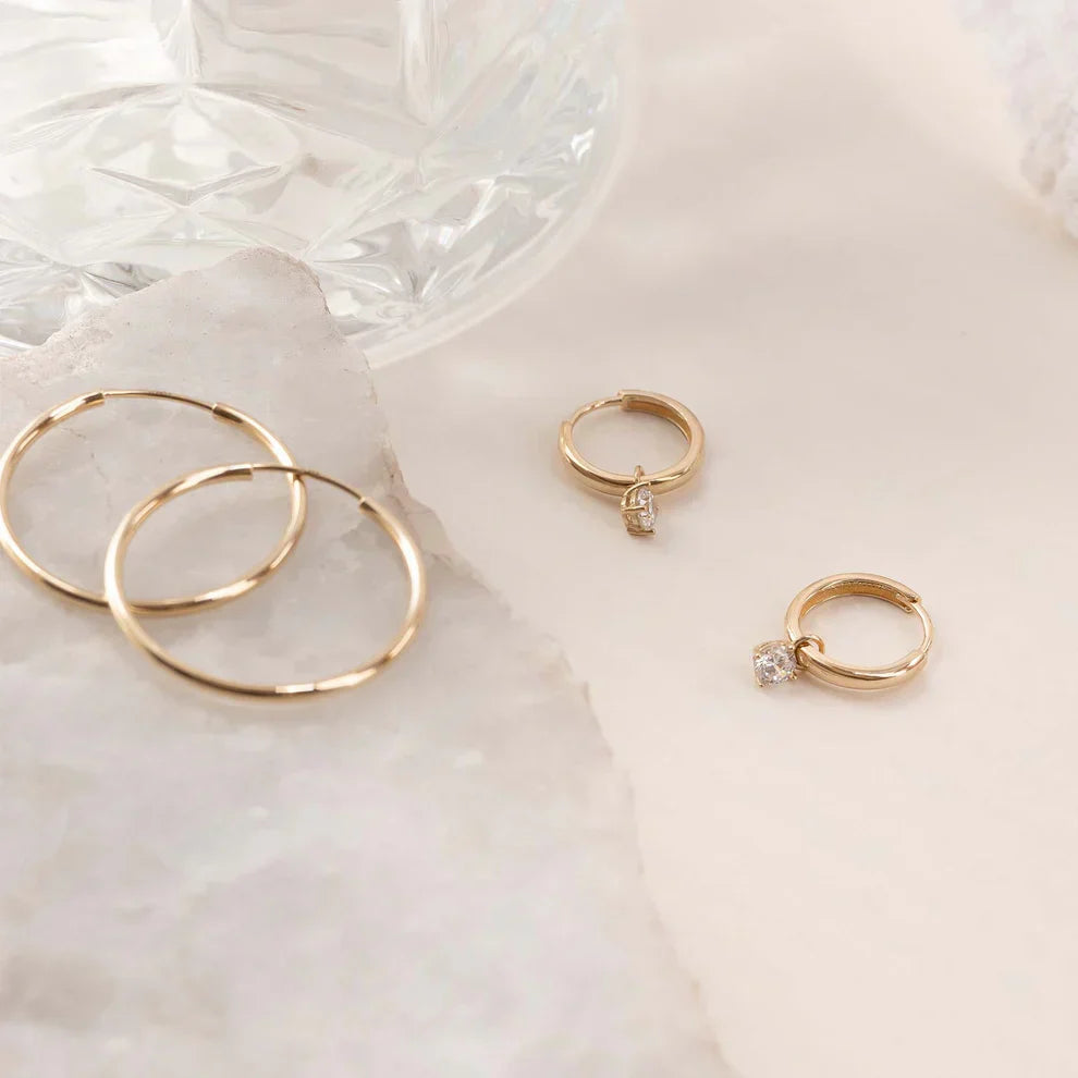 Celeste™ |  Stone Hoop Earrings