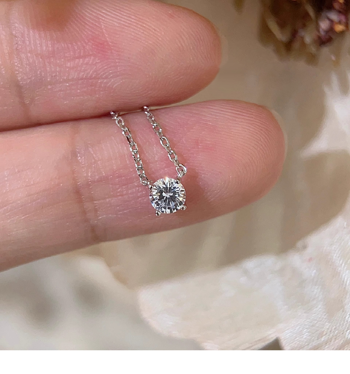 Clea™ | Moissanite Stone Necklace